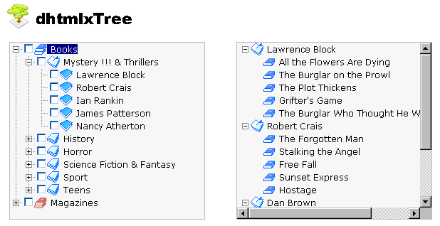 DhtmlxTree Screenshot